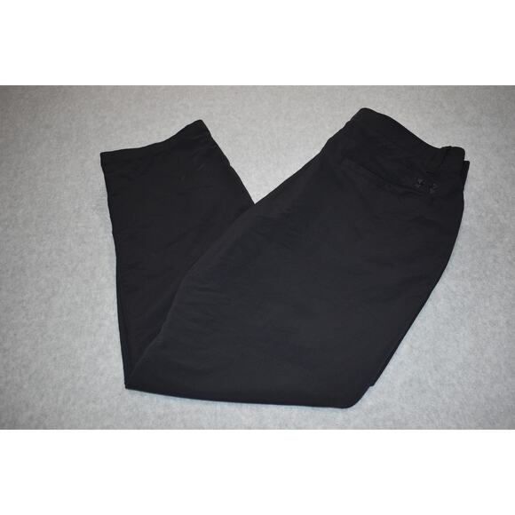 Under Armour Golf Pants Mens Size 36 x 30 Performance Polyester Blend Black FLAT - Picture 1 of 7